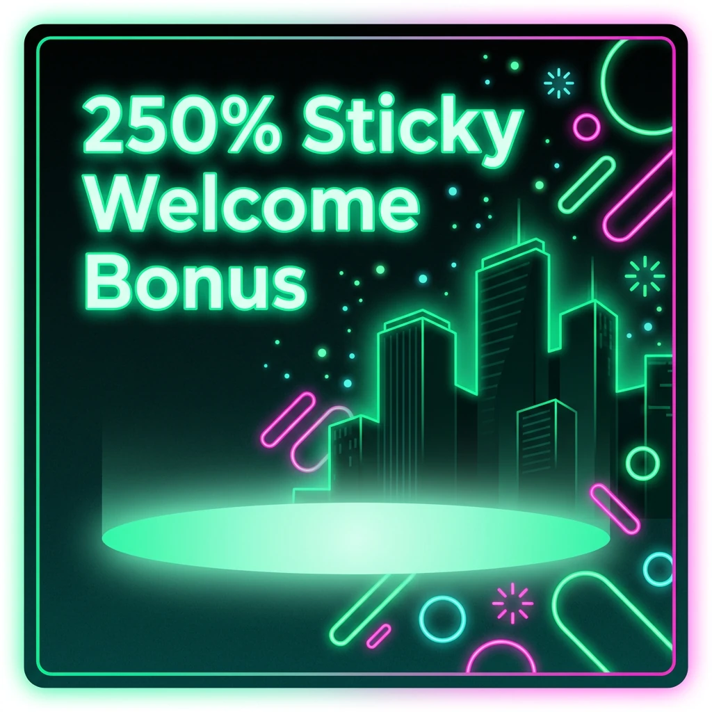 250% Sticky Welcome Bonus
